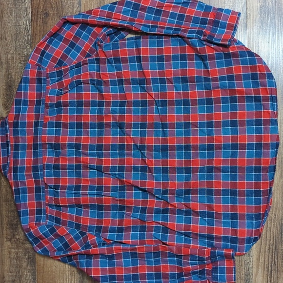 Best Made Co. Linen Blend Check Pattern Shirt Size XL in Red/Blue - Picture 6 of 10